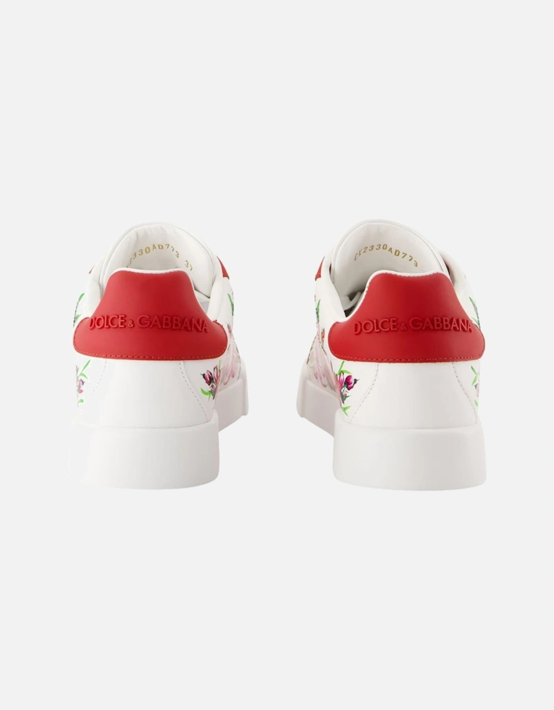 Floral Print LowTop Sneakers