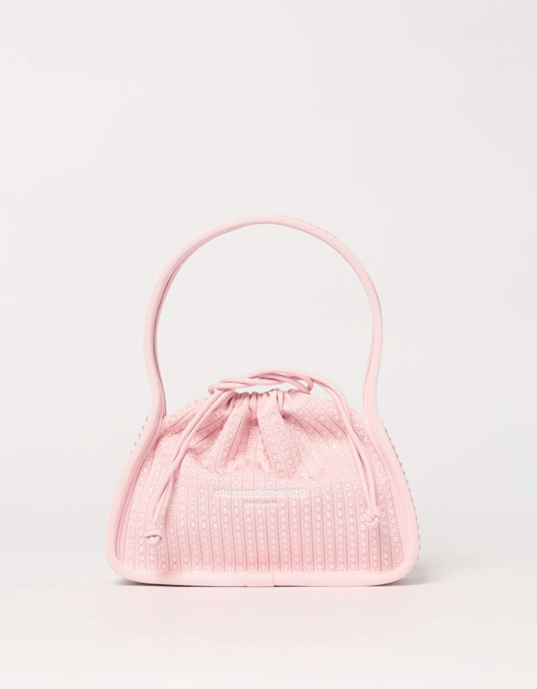 Martini CrystalEmbellished Knit Top Handle Bag