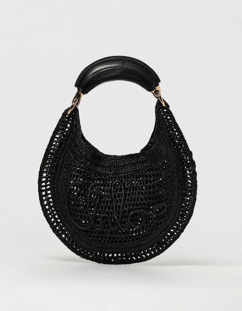 Woody Small Raffia Shoulder Bag