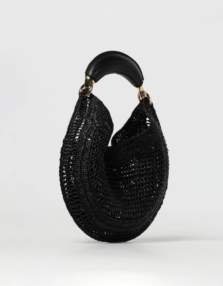 Woody Small Raffia Shoulder Bag