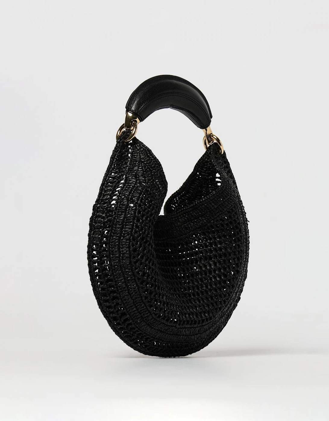 Woody Small Raffia Shoulder Bag