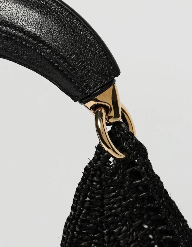 Woody Small Raffia Shoulder Bag
