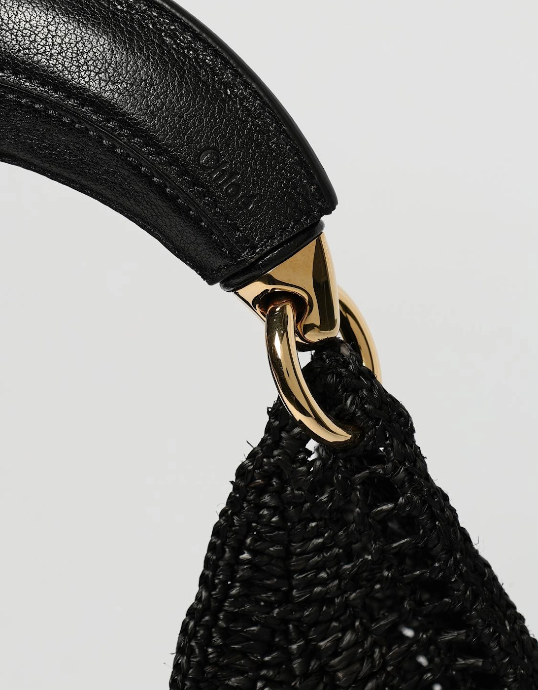 Woody Small Raffia Shoulder Bag