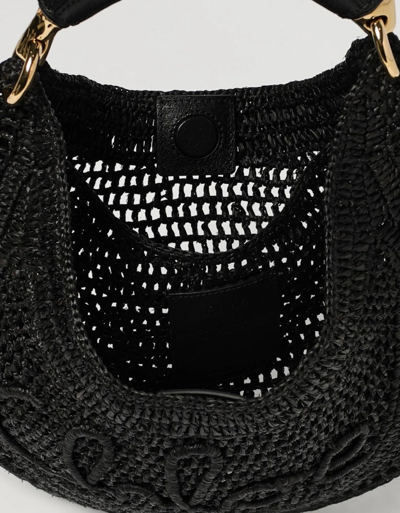 Woody Small Raffia Shoulder Bag