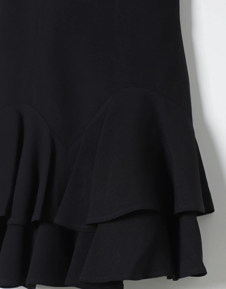 Tiered Ruffle Hem Sleeveless Dress