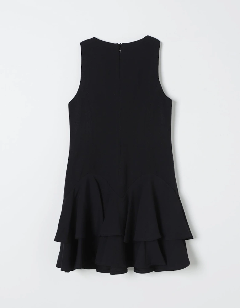 Tiered Ruffle Hem Sleeveless Dress