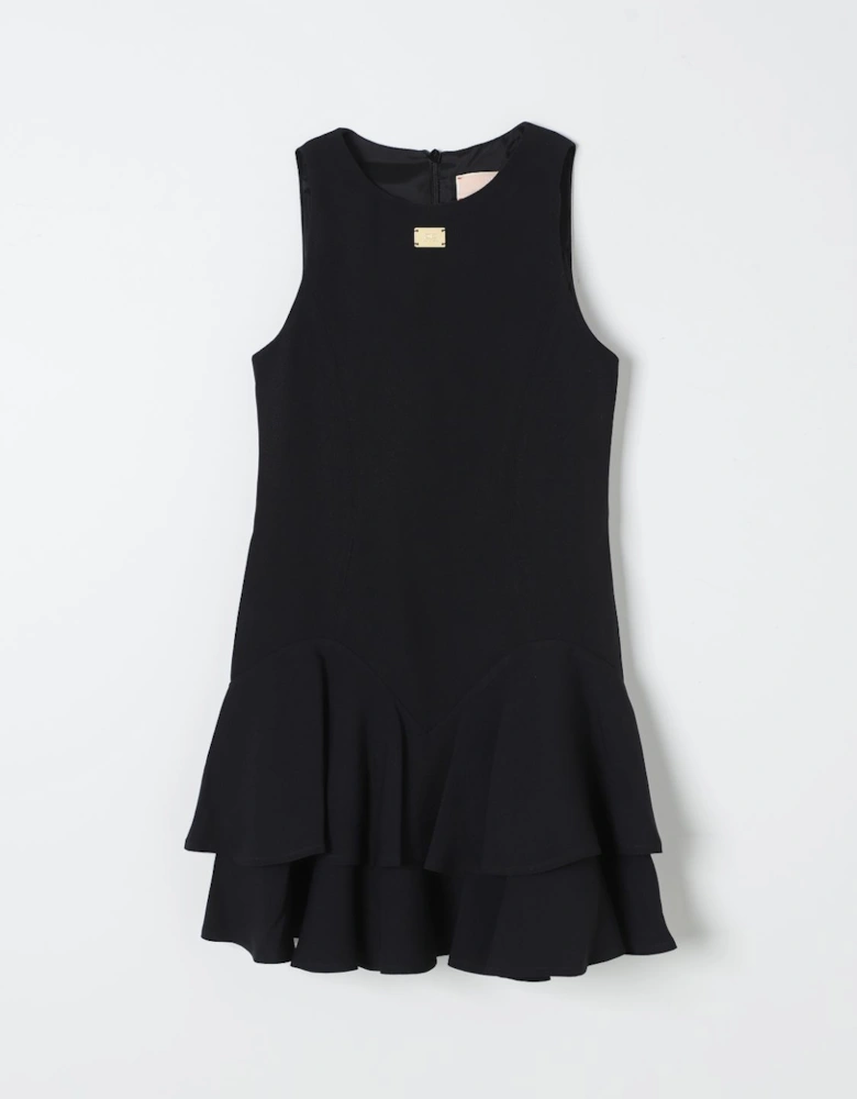 Tiered Ruffle Hem Sleeveless Dress