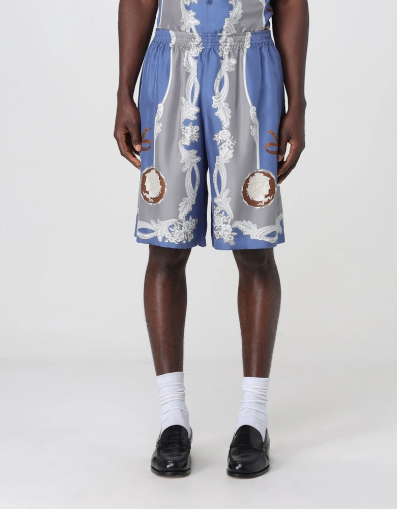 Silk Shorts Baroque Print