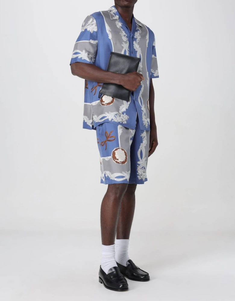 Silk Shorts Baroque Print