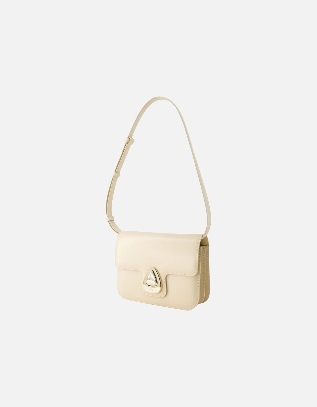 Smooth Leather Small Crossbody Bag with Magnetic Clasp