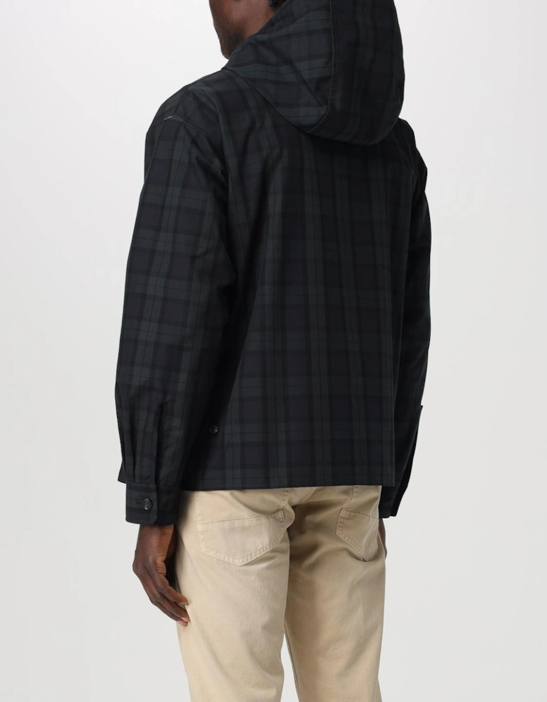Hooded Plaid Jacket