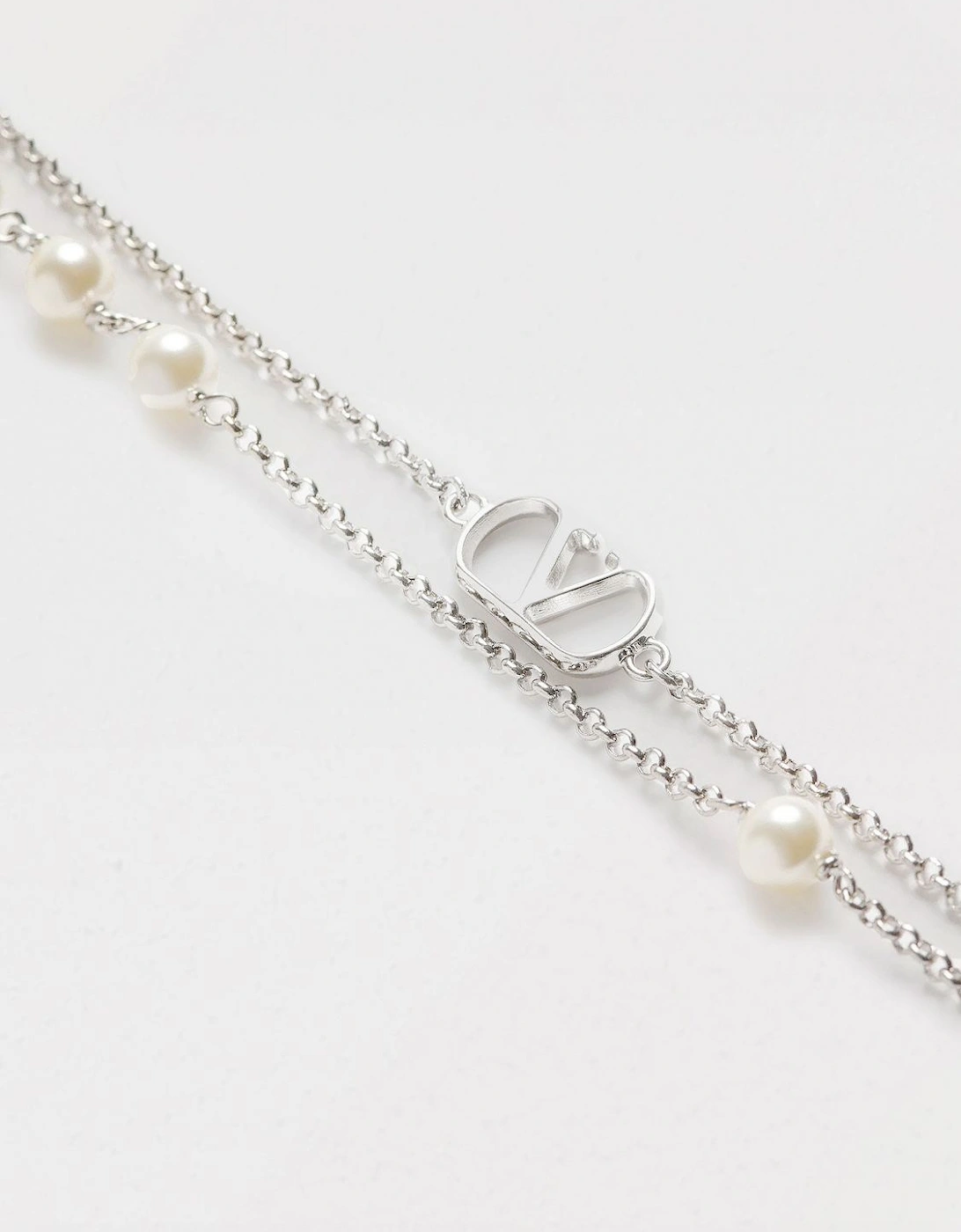 Double Strand Pearl Necklace