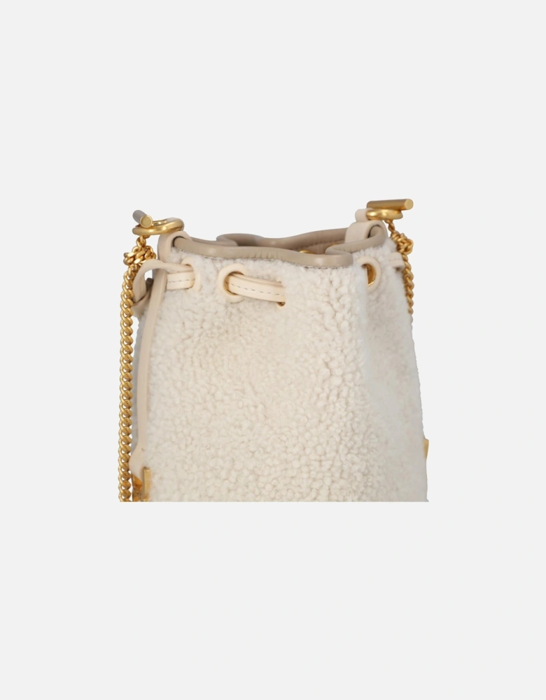 Mini Edith Shearling Bucket Bag