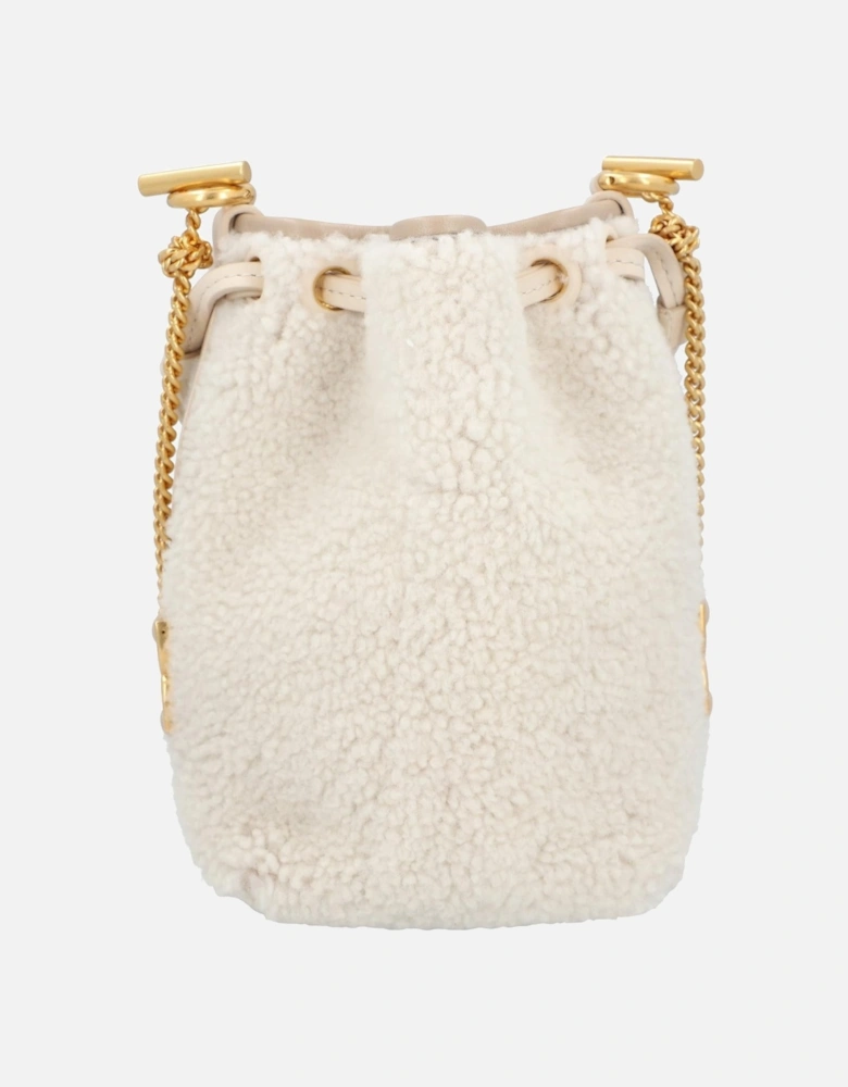 Mini Edith Shearling Bucket Bag
