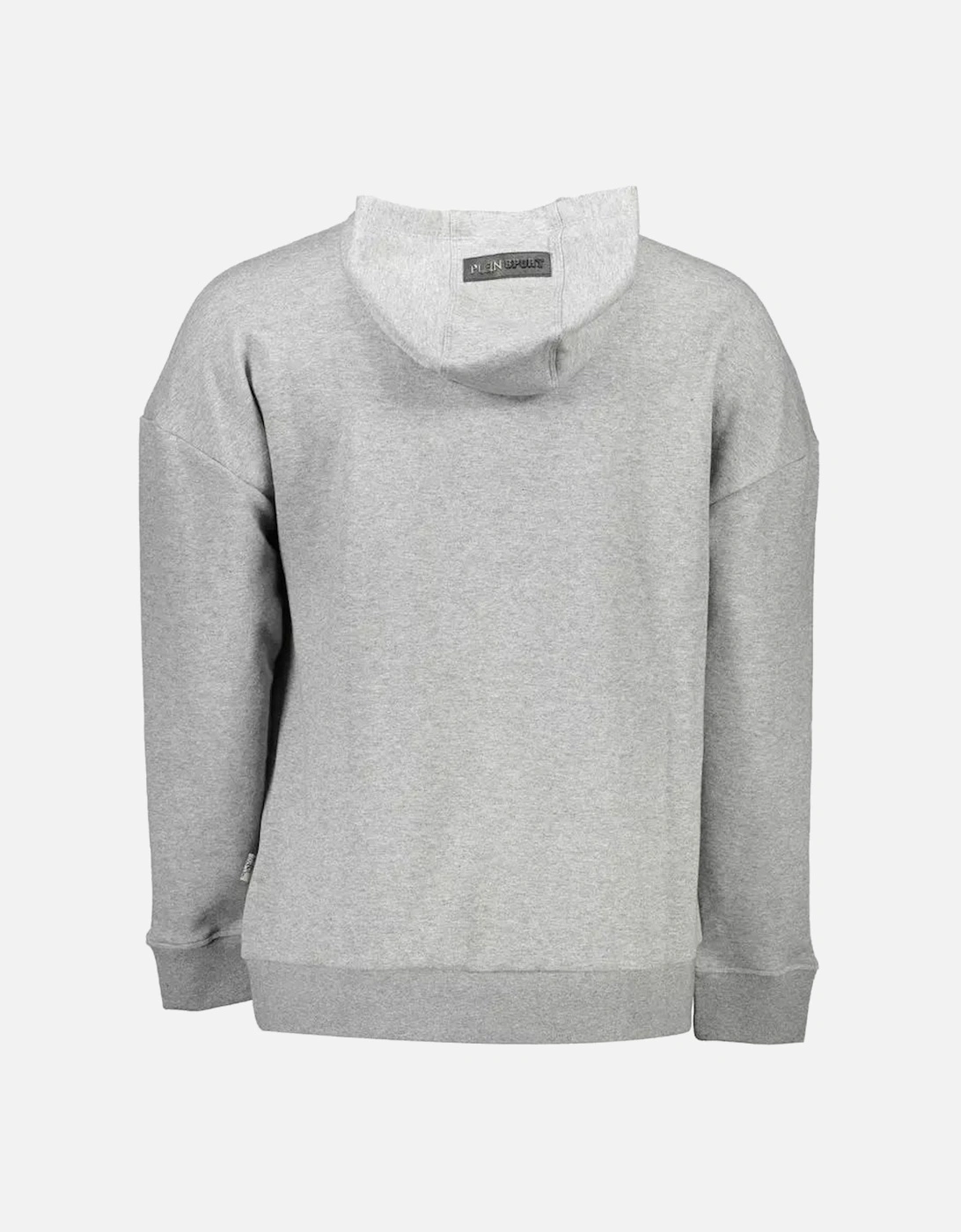 Plein Sport Mens Tiger Head Hoodie Grey