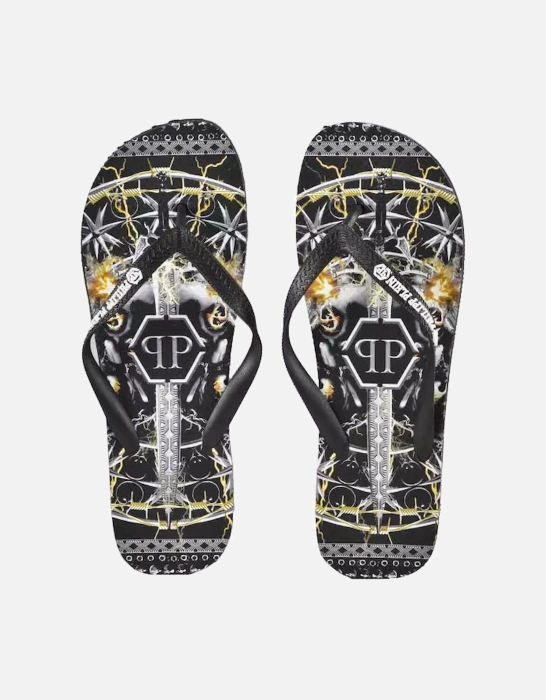 Skull Flip Flops for Men, 4 of 3