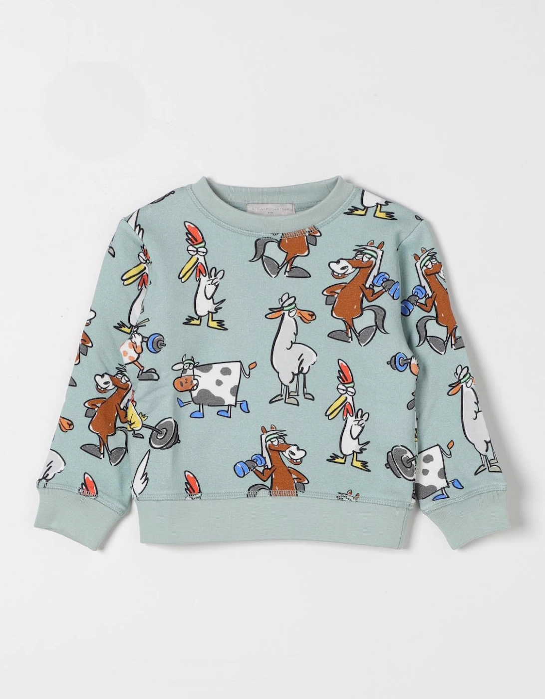 Kids Cartoon Animal Print Pullover Sweater, 3 of 2