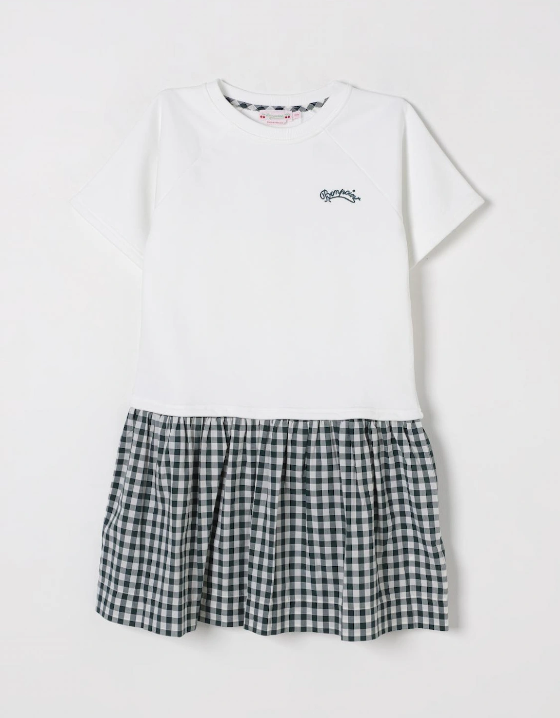 Gingham Hem Short Sleeve Dress, 4 of 3