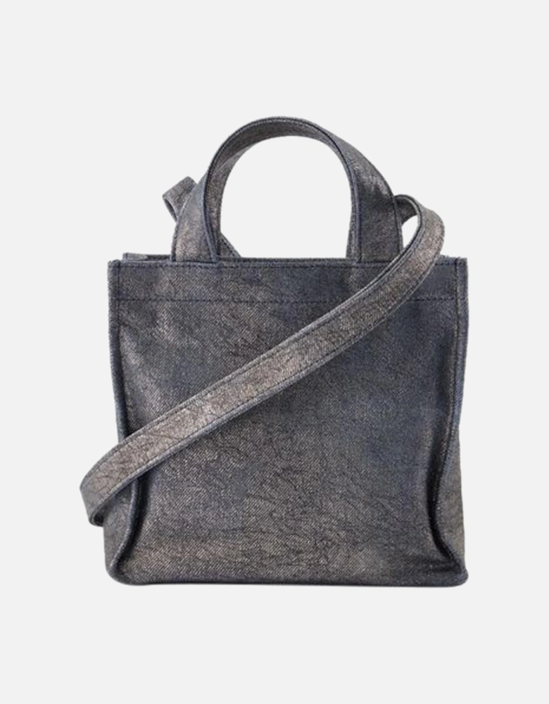 Mini Tote Metallic Denim Bag