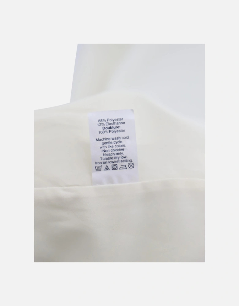 White Midi Pencil Skirt in Polyester by Madewell