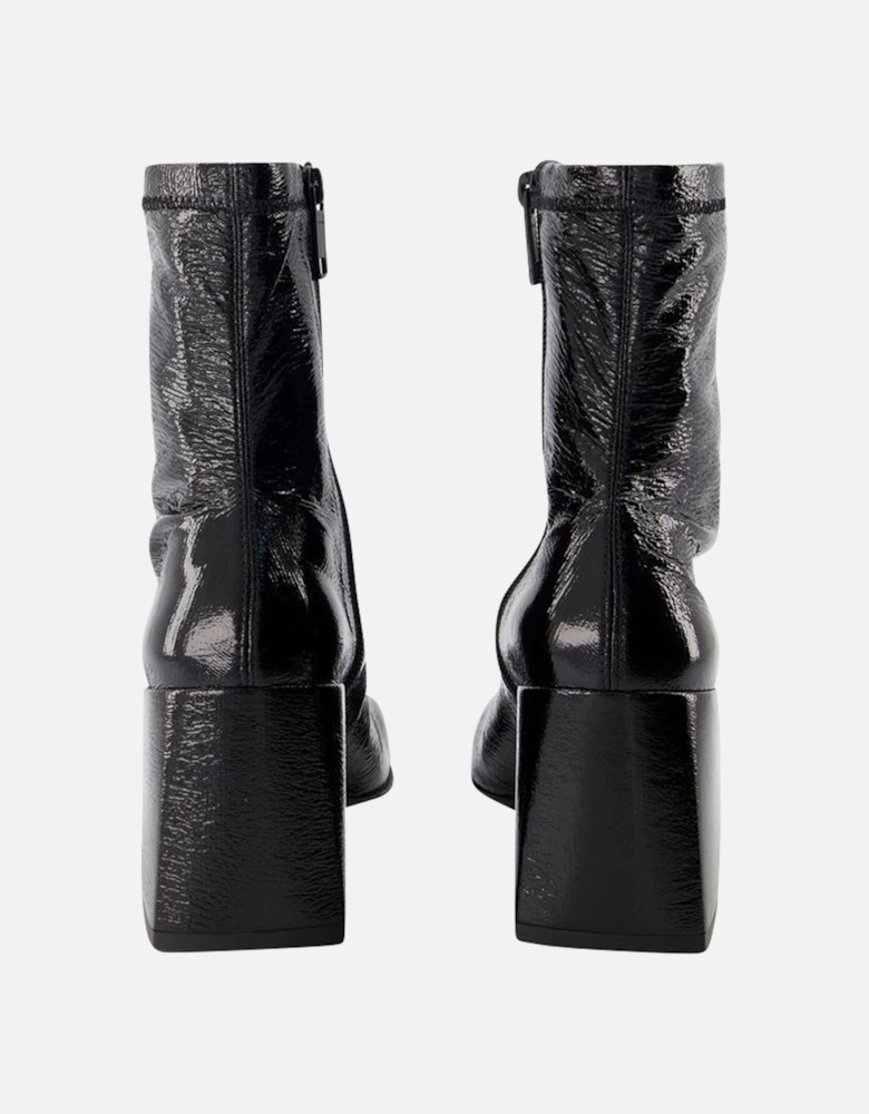 Patent Leather Ankle Boots