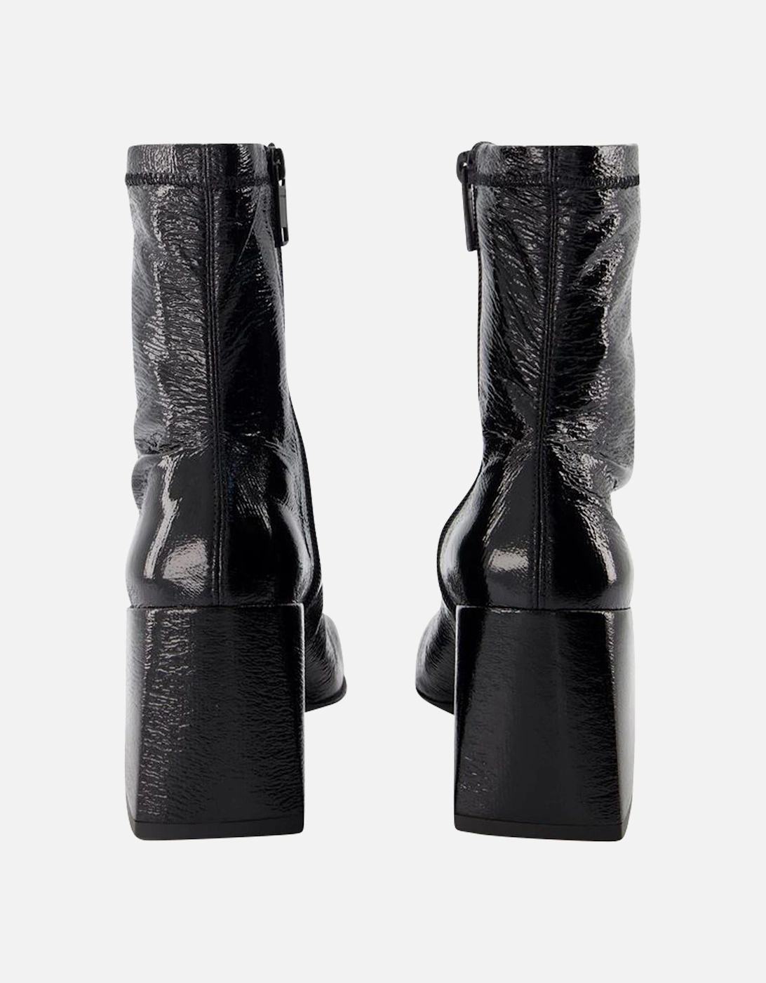 Patent Leather Ankle Boots