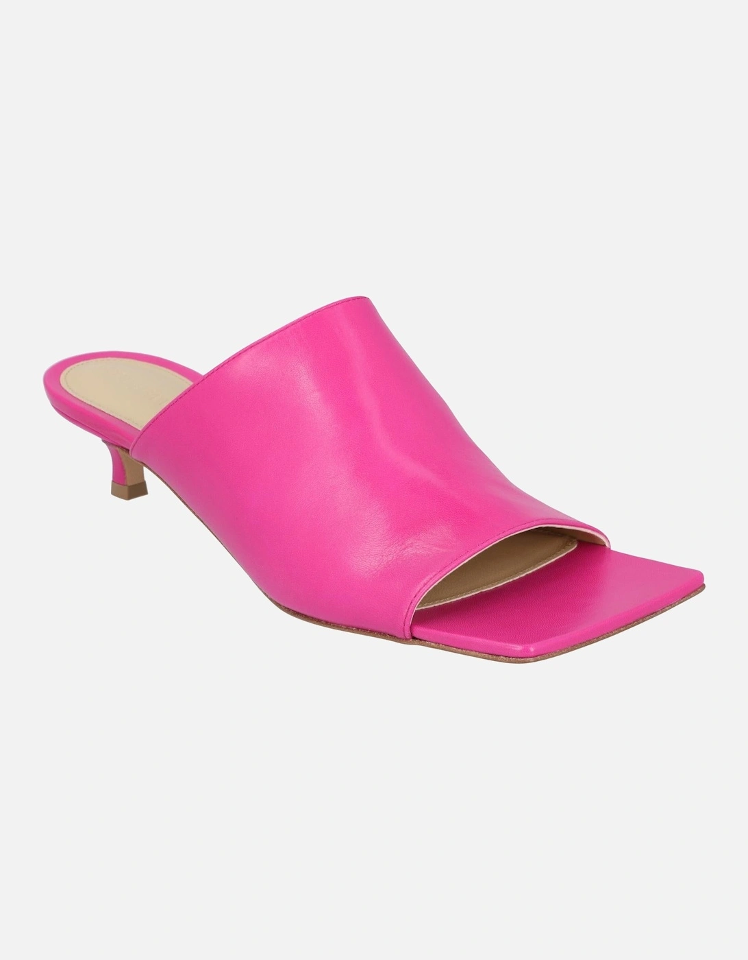 Stretch Kitten Heel Mules