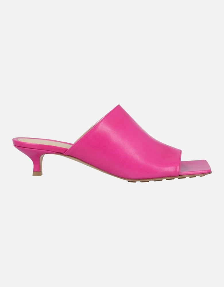 Stretch Kitten Heel Mules