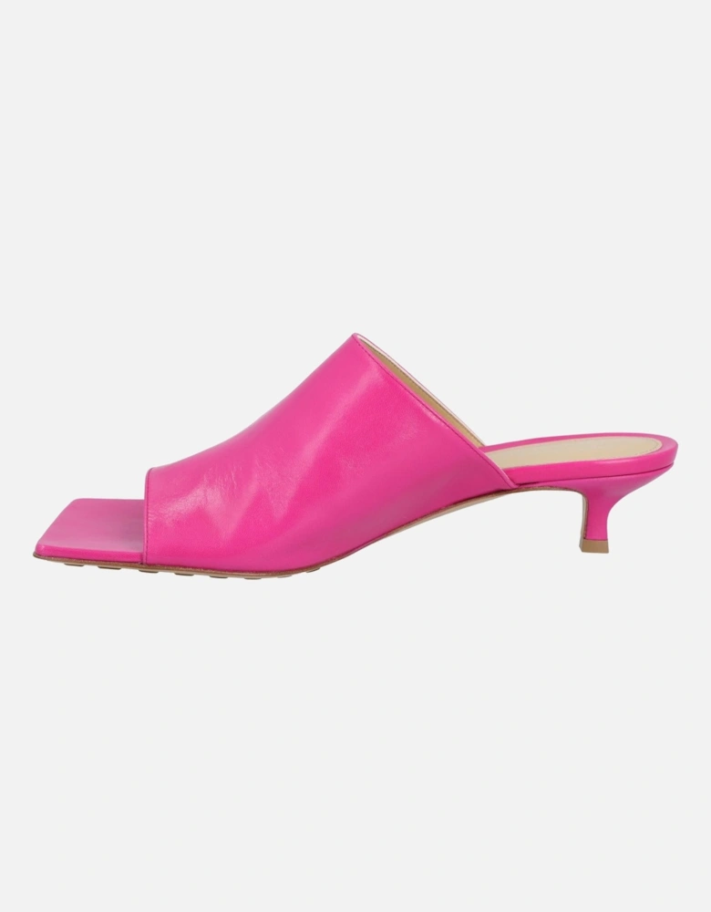 Stretch Kitten Heel Mules