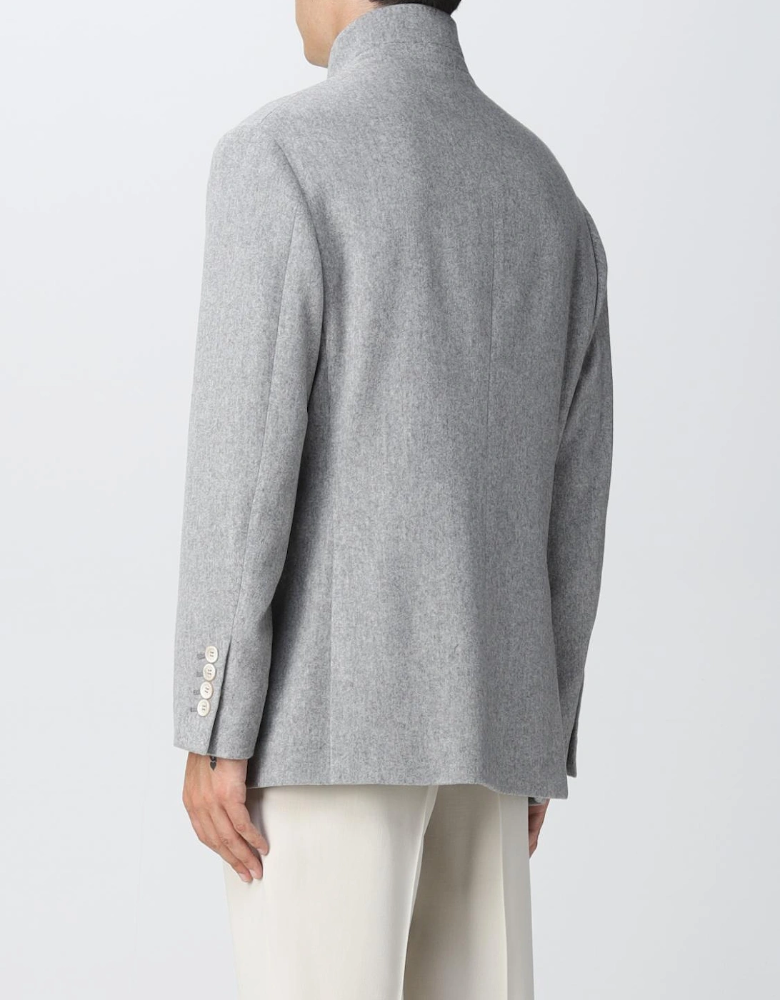 High Neck Double Breasted Peacoat