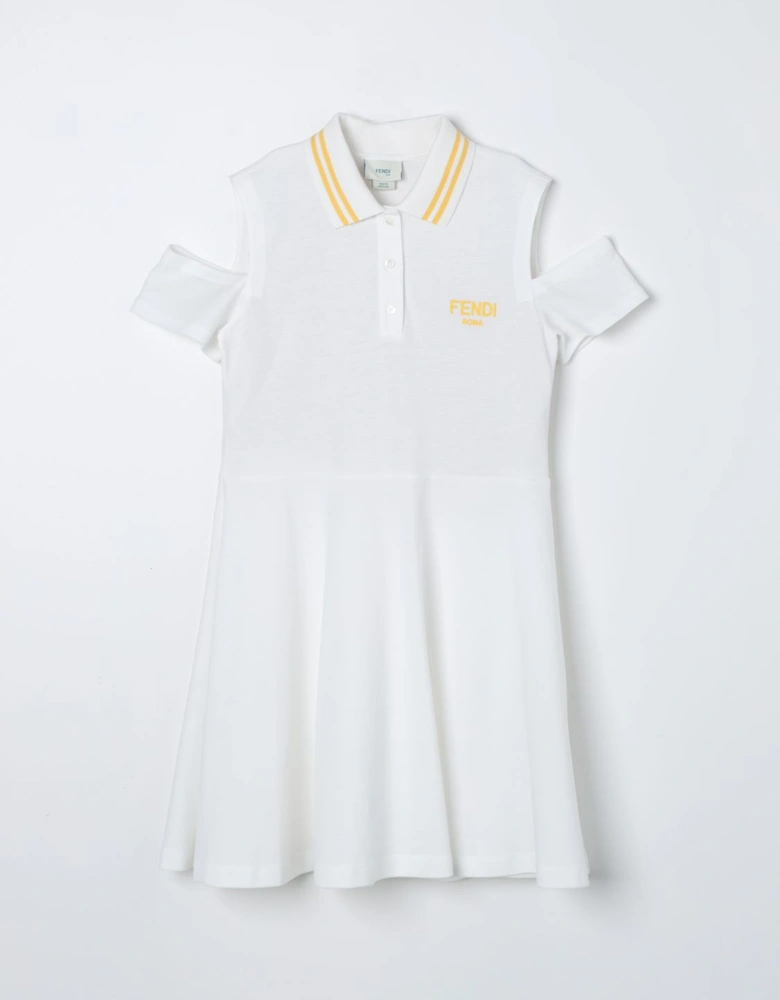 Kids ColdShoulder Polo Dress