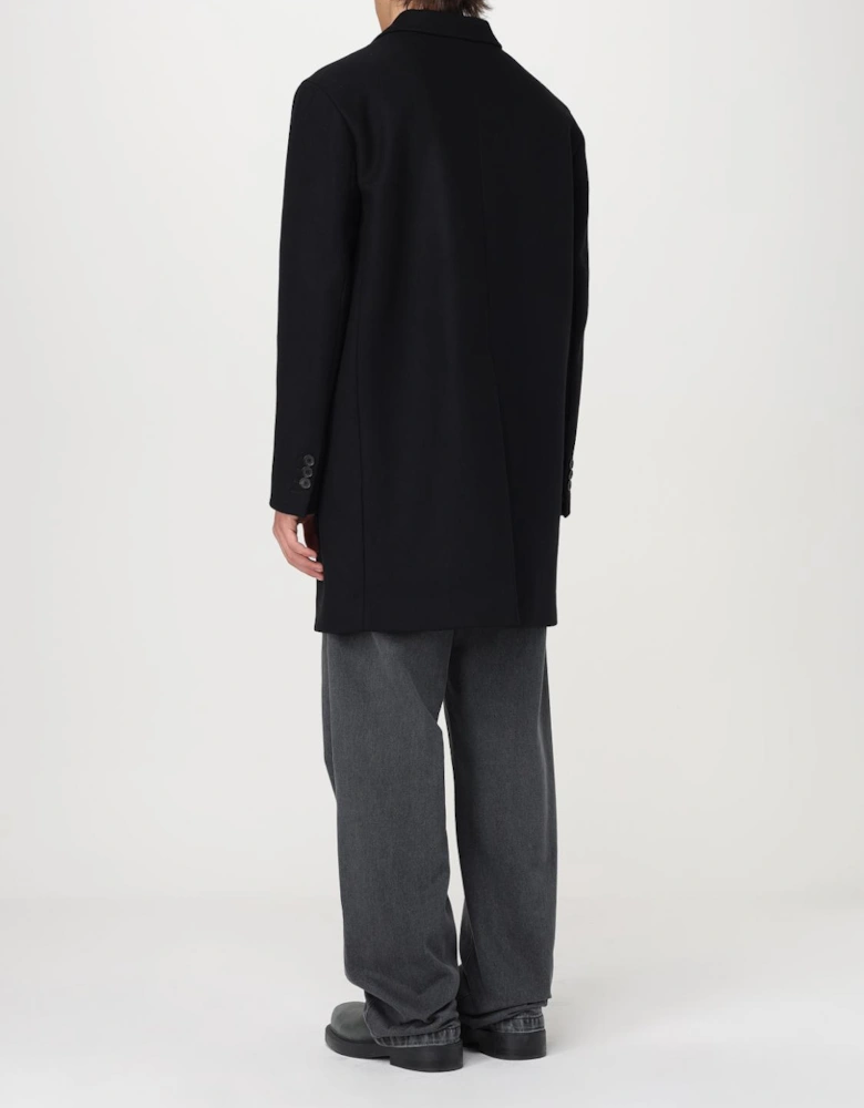 Classic Overcoat Long Sleeves Wool