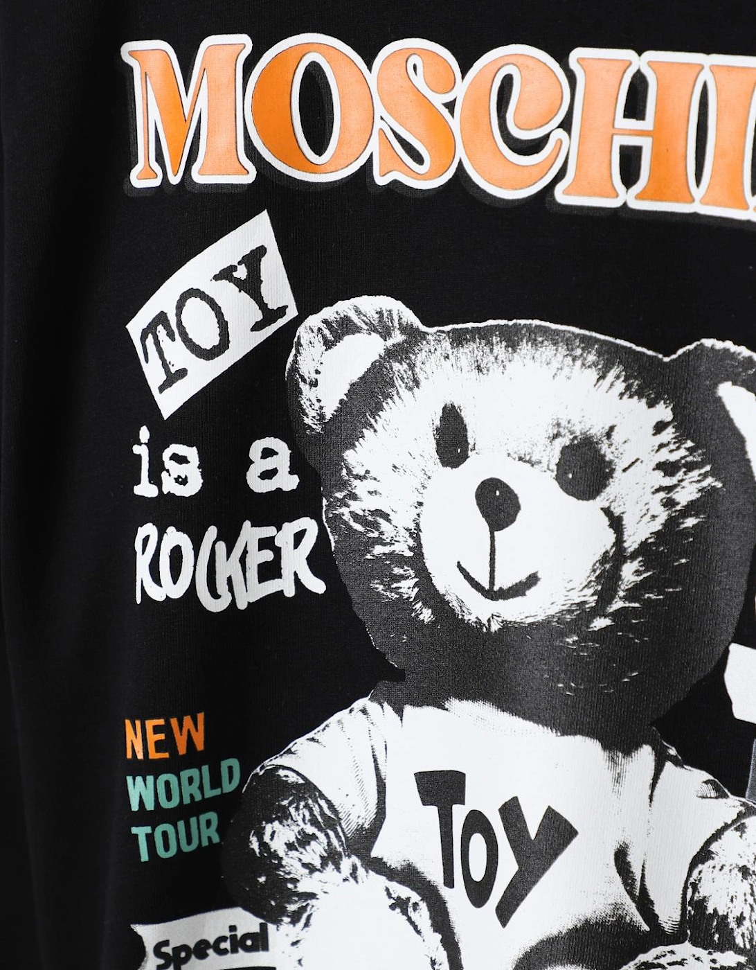 Teddy Bear Graphic Sweatshirt Dress