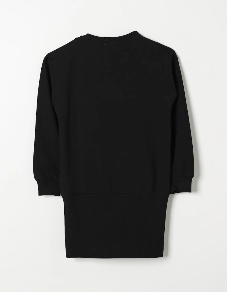 Teddy Bear Graphic Sweatshirt Dress