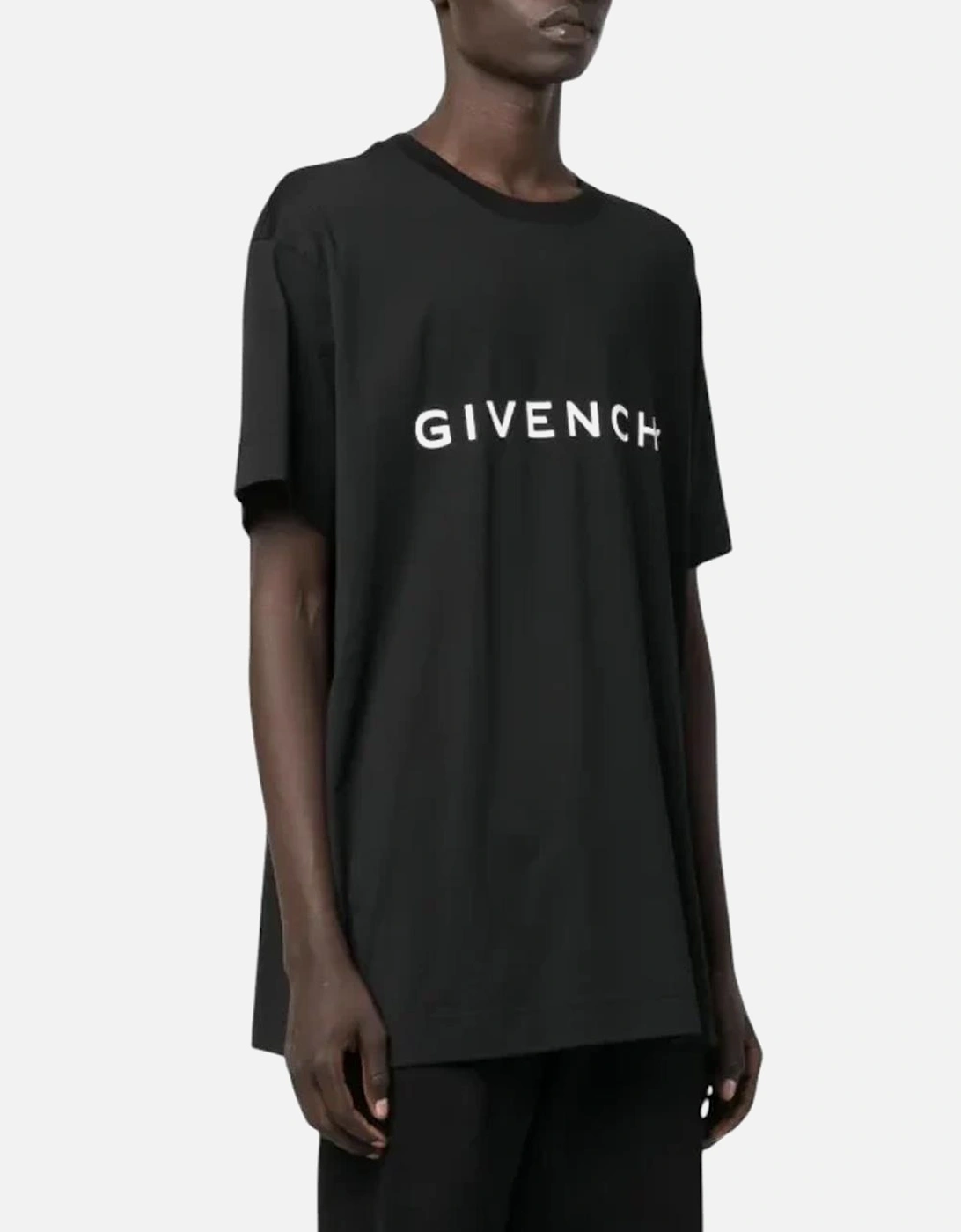 Archetype Logo Print Oversized T-Shirt in Black