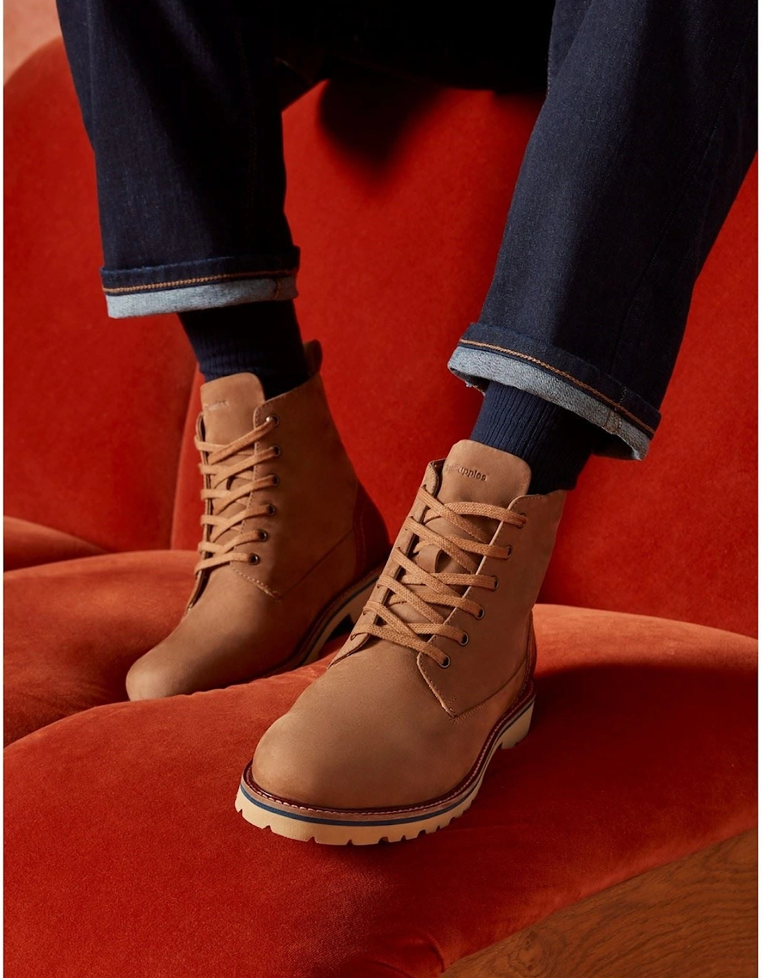 Maguire Nubuck Men's Tan Ankle Boots