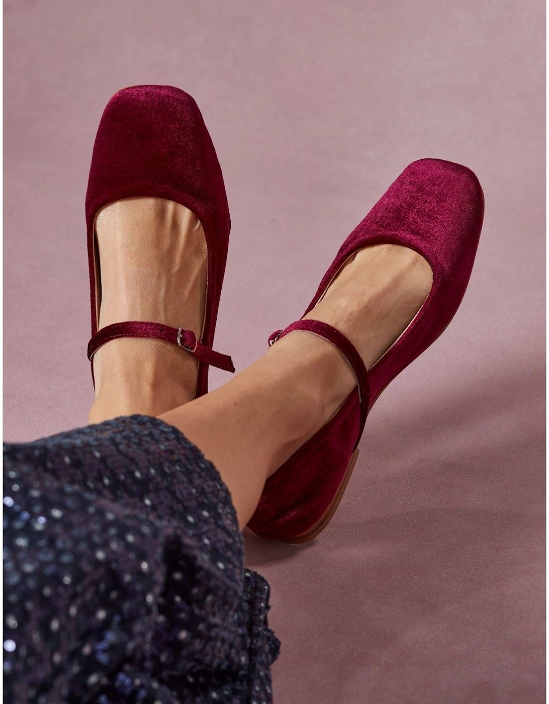 Pasha Velvet Women's Bordeaux Shoes