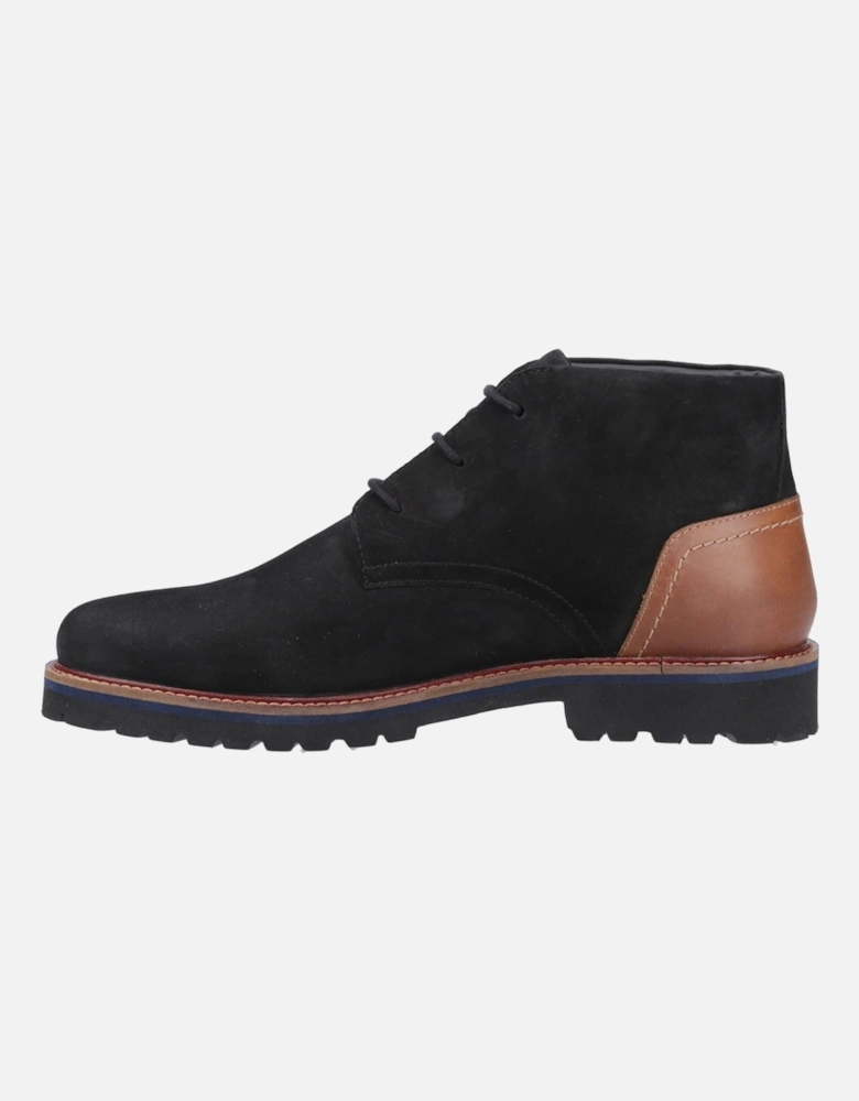 Moore Nubuck Men's Black Ankle Boots