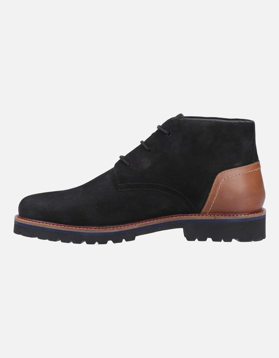 Moore Nubuck Men's Black Ankle Boots
