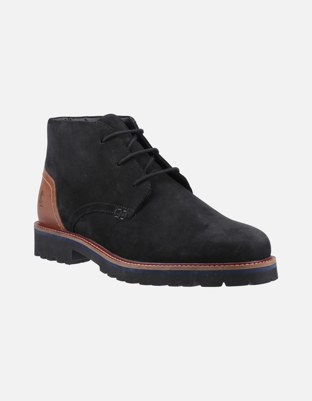 Moore Nubuck Men's Black Ankle Boots, 6 of 5