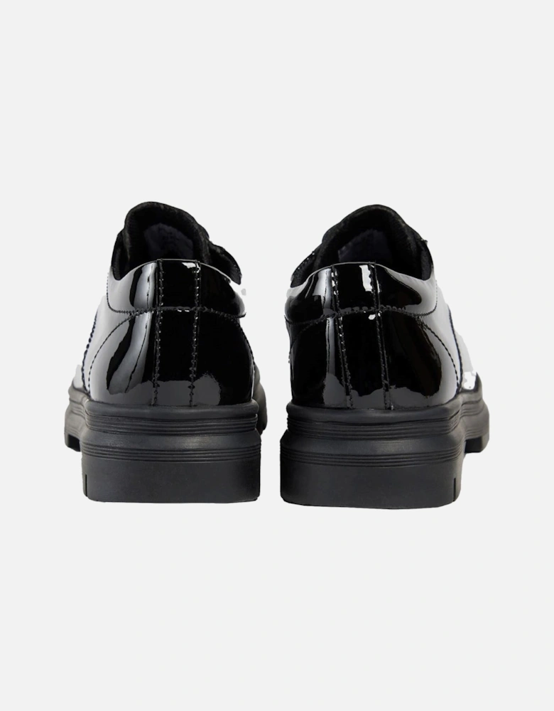 Irene Faux Leather Girls's Black Patent Loafers