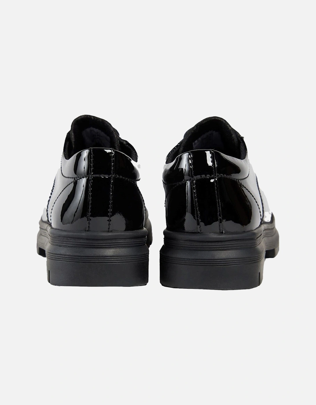 Irene Faux Leather Girls's Black Patent Loafers