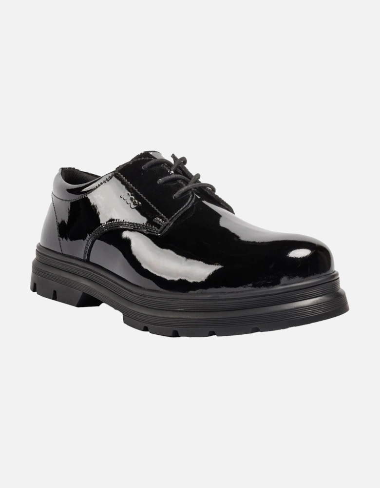 Irene Faux Leather Girls's Black Patent Loafers