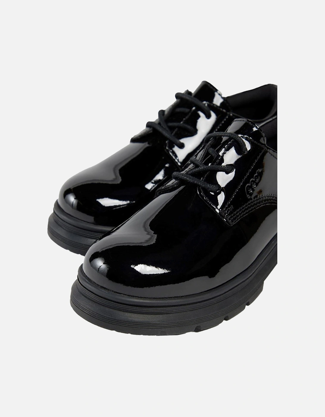 Irene Faux Leather Girls's Black Patent Loafers