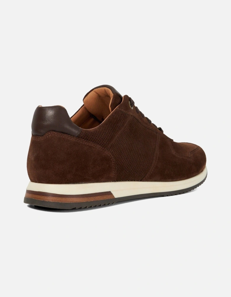 Dune Trilogy Suede Men's Brown Lace-Up Shoes