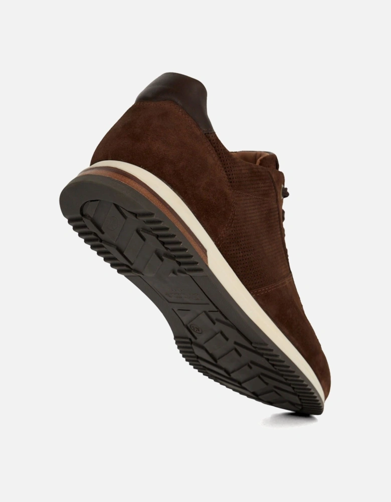 Dune Trilogy Suede Men's Brown Lace-Up Shoes