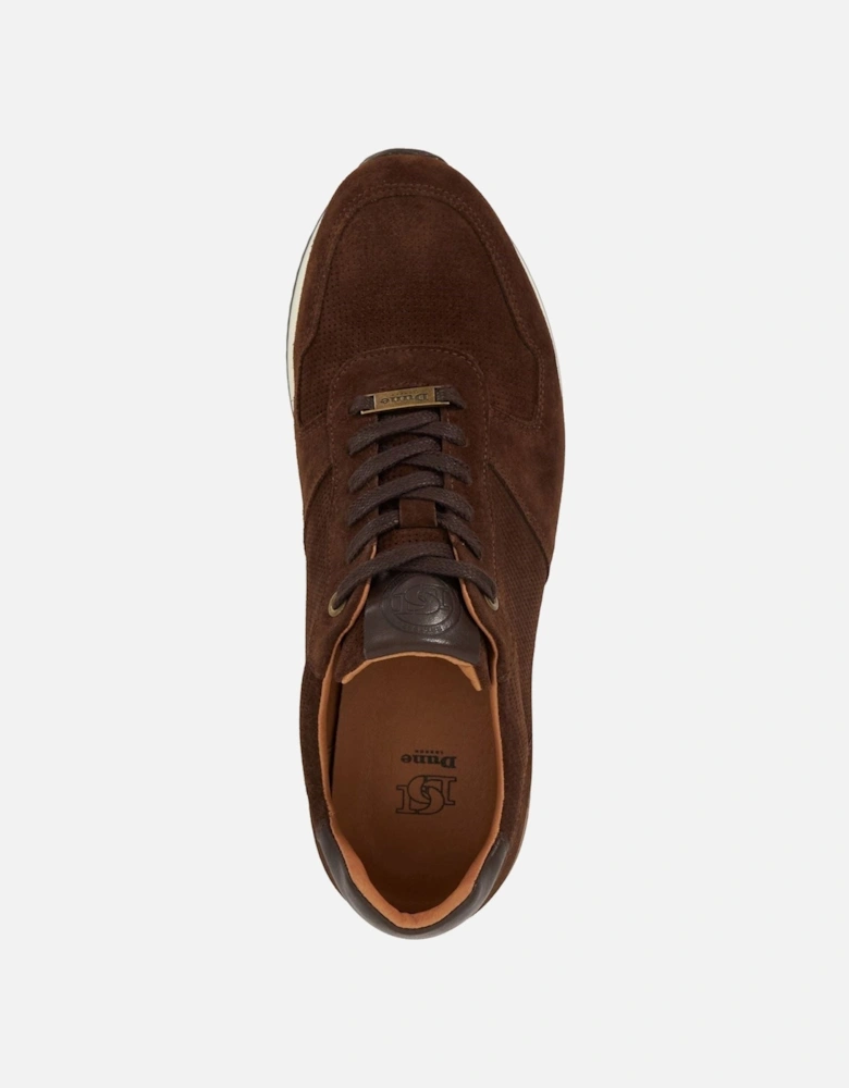 Dune Trilogy Suede Men's Brown Lace-Up Shoes