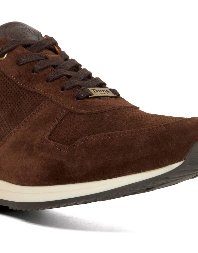 Dune Trilogy Suede Men's Brown Lace-Up Shoes