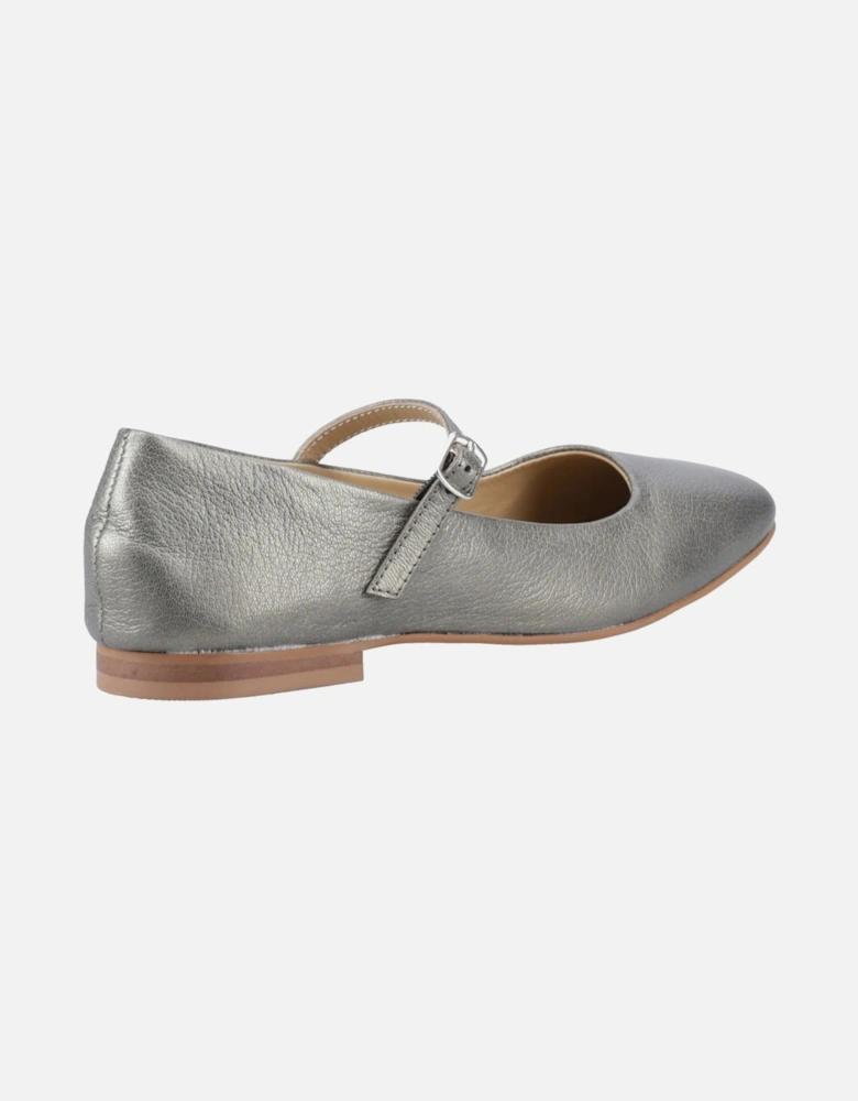 Pasha Leather Women's Pewter Shoes