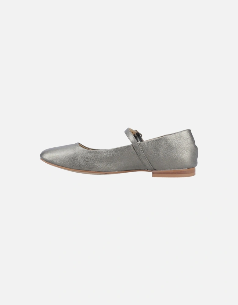 Pasha Leather Women's Pewter Shoes